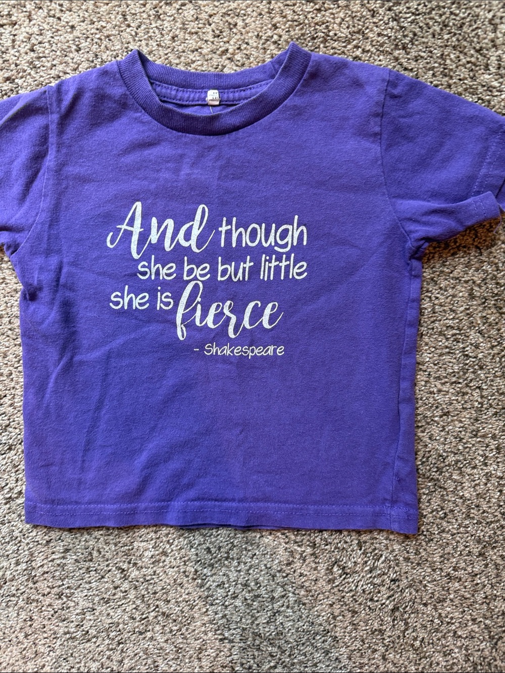 Rabbit Skins | Purple Short Sleeve Graphic Tee with Inspirational Quote